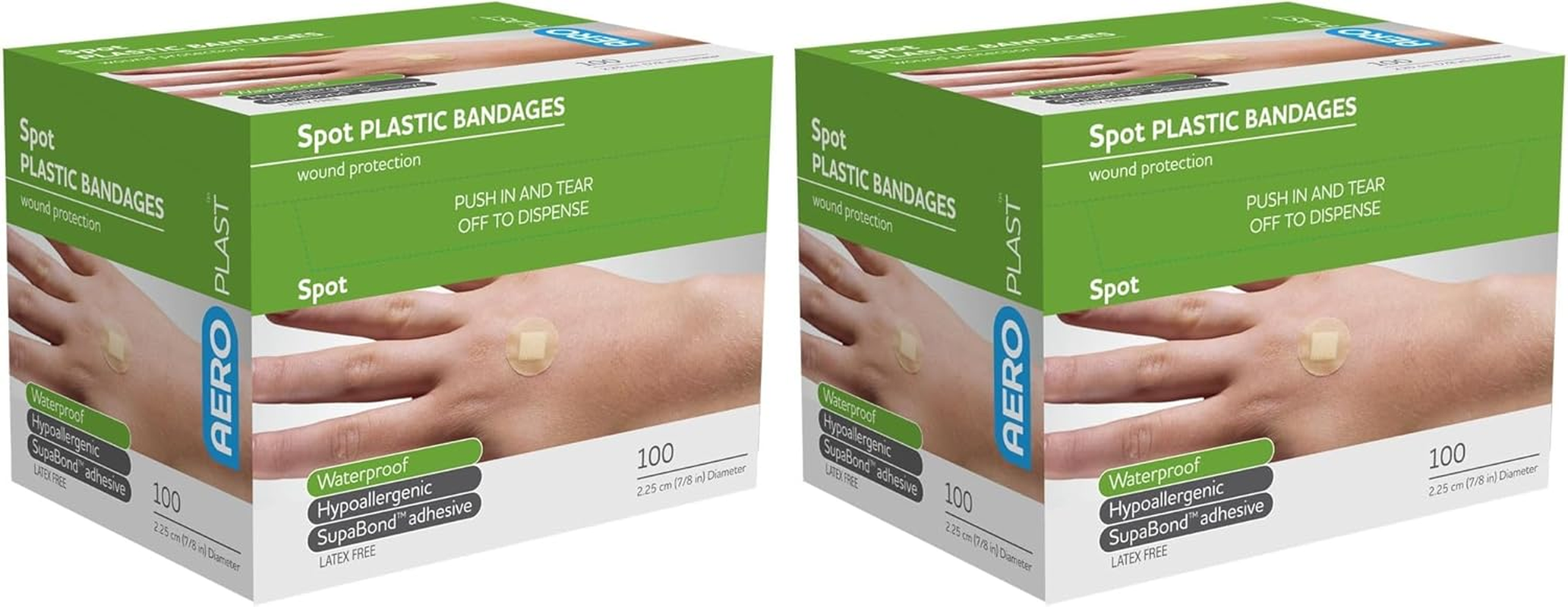 AEROPLAST Plastic Spot Dressings - 2.25Cm Diameter, Box of 100 image number 2