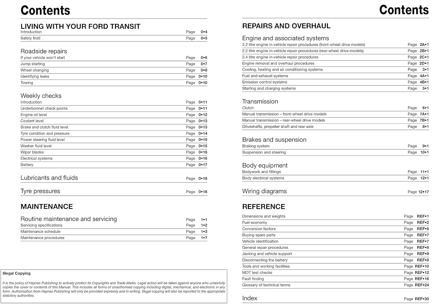 Ford Transit Diesel Service and Repair Manual: 41426 image number 5