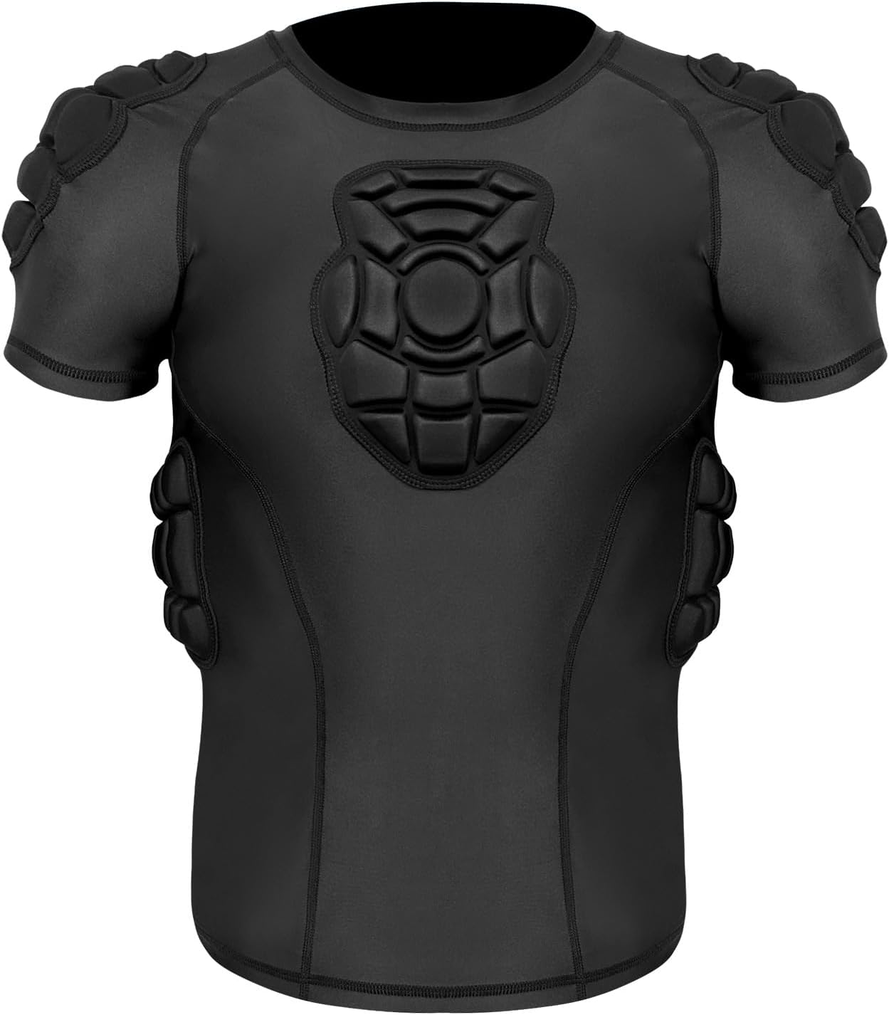 Topeter Youth Football Rib Protector Compression Shirt, Chest, Heart, Shoulder, Sternum Guard Protective Gear image number 6