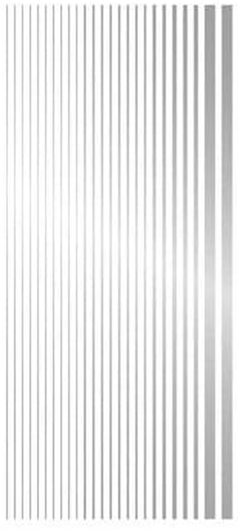 Tsumekira SG-LIN-101 Nail Stickers, Line, Silver image number 1