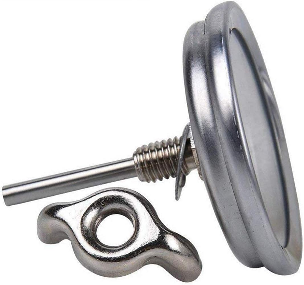 2 Pcs BBQ Grill Temperature Gauge, Charcoal Pit Grill Smoker Thermometer Gauge BBQ Temp Gauge image number 5