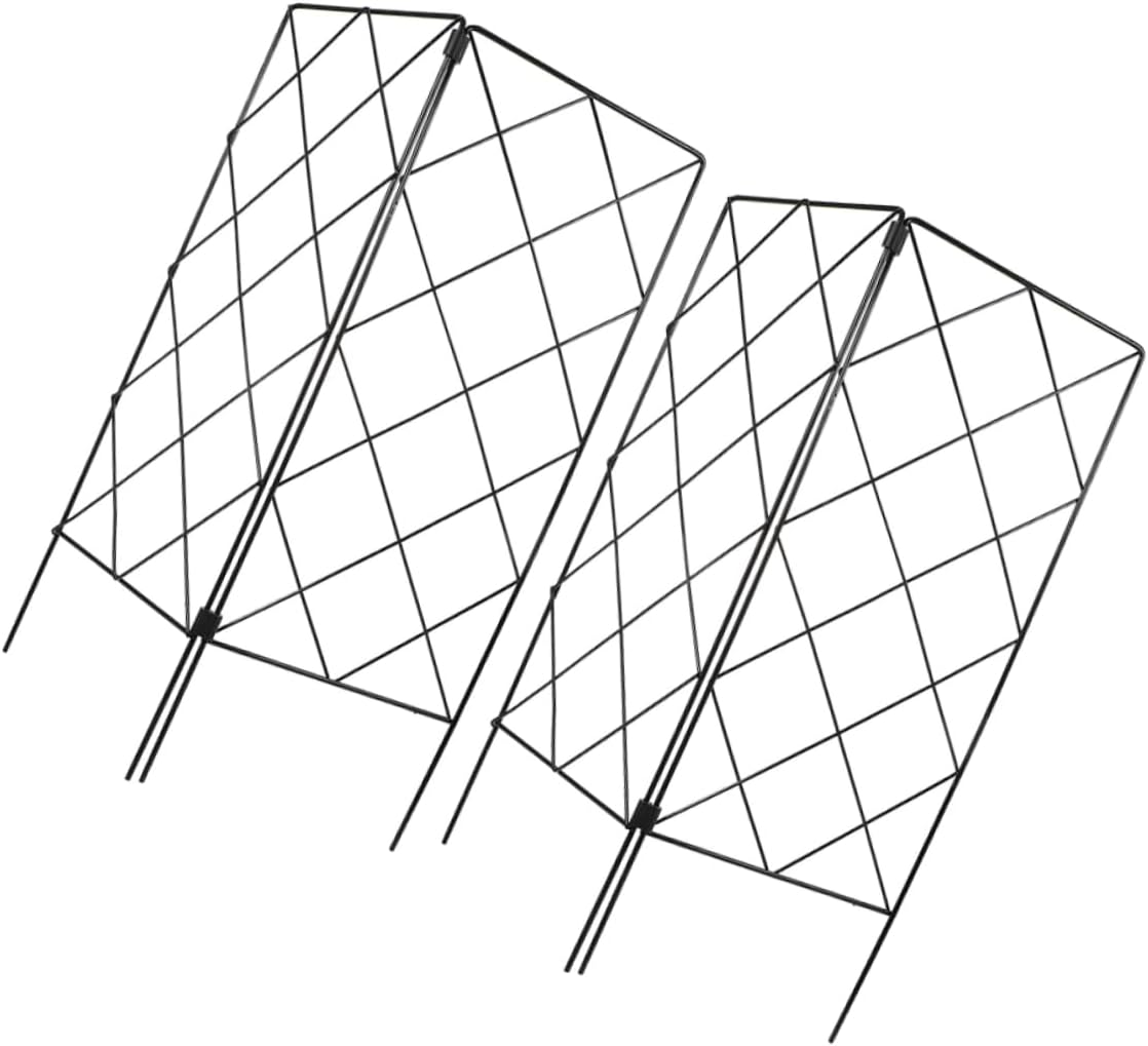 2Pcs Garden Plant Climbing Rack Outdoor Hanging Plant Trellis Decorative Support Bracket for Wisteria Peas