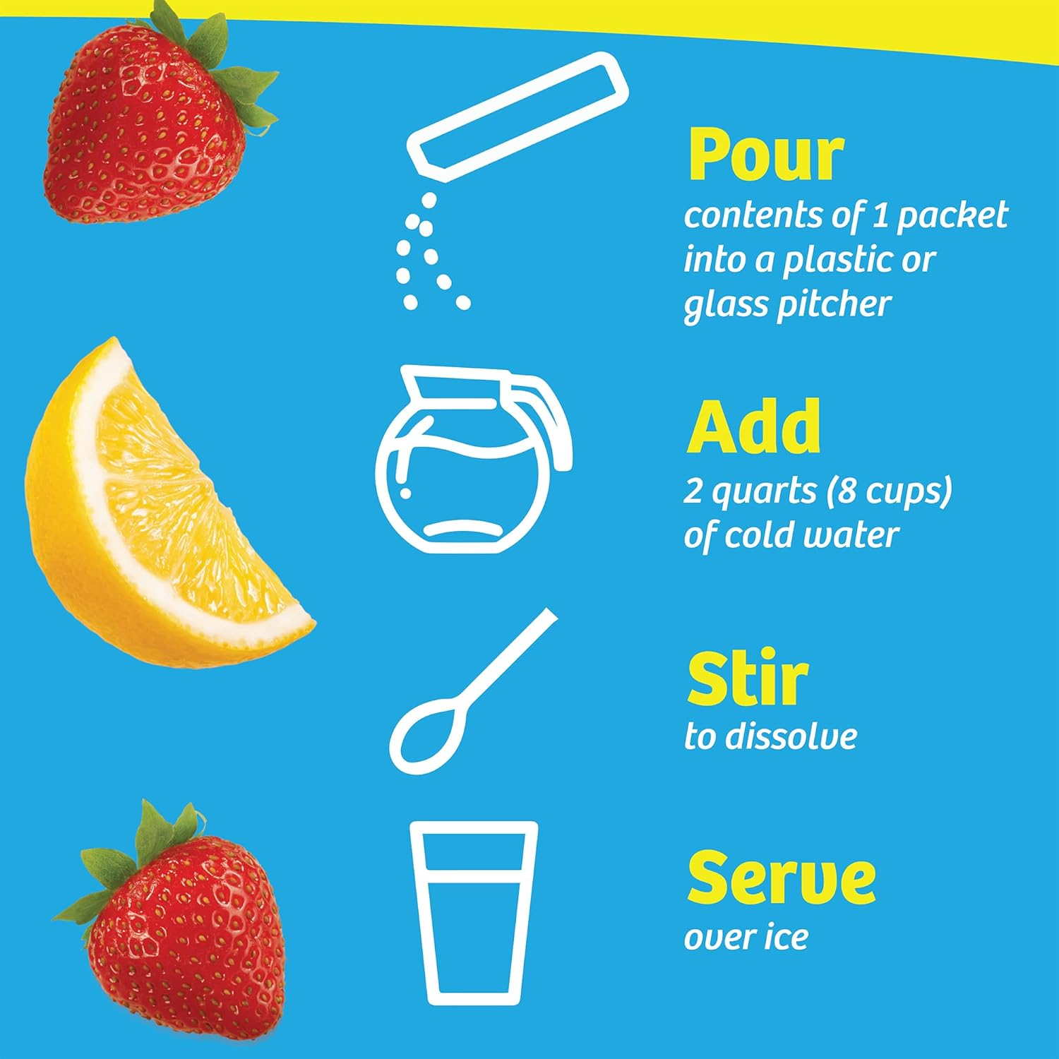 Wyler'S Light Pitcher Packs, Water Drink Mix, Strawberry Lemonade, 6 Boxes (36 Pitcher Packets) image number 3