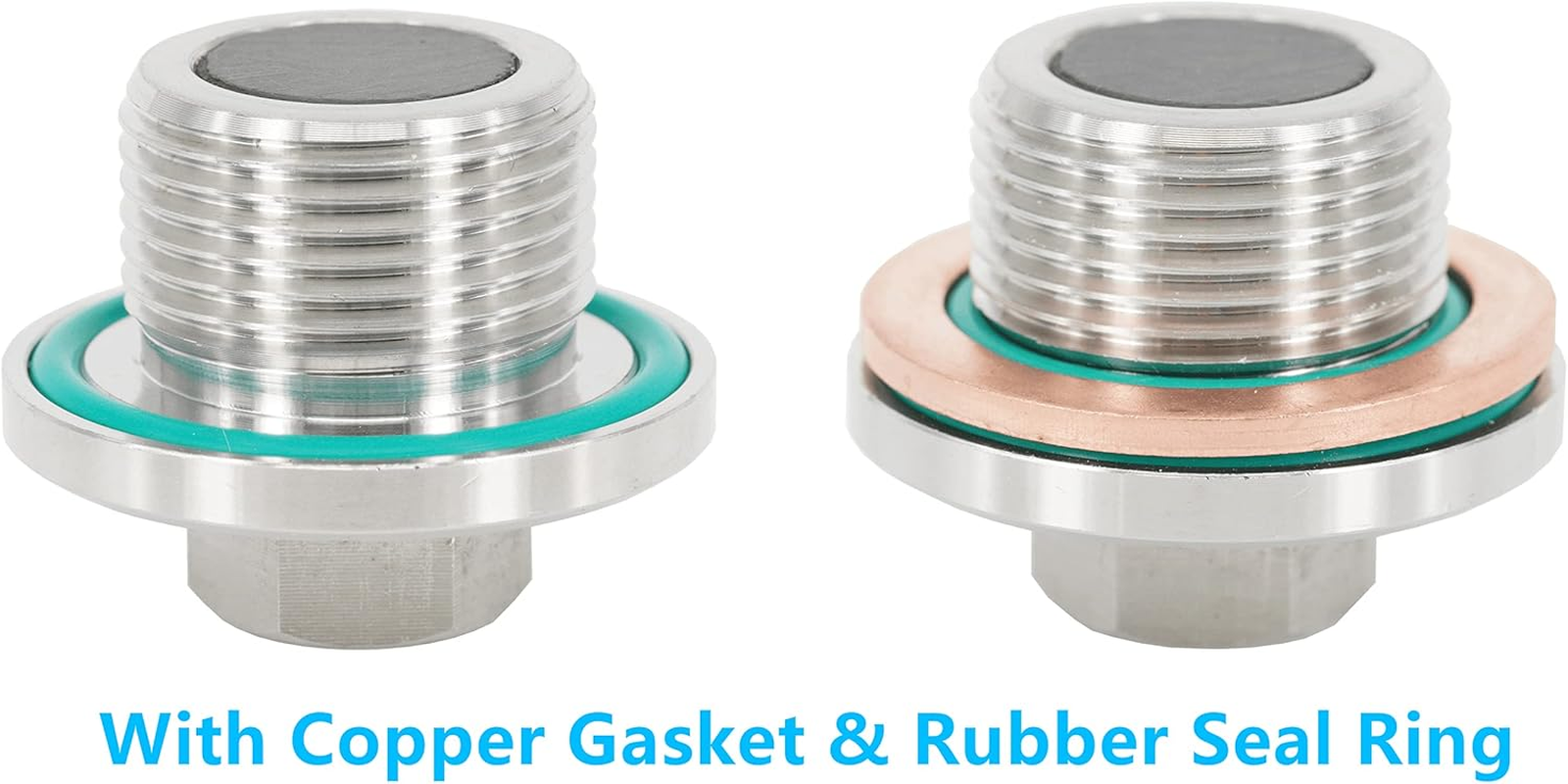 Dsnaduo 1 Pc M22X1.5 Stainless Steel Magnetic Transmission Front/Rear Differential Gearbox Oil Fill and Drain Plug Fit for BMW, Mini Cooper, John Deere, KTM, Replace 33117525064, HWP0065 image number 4