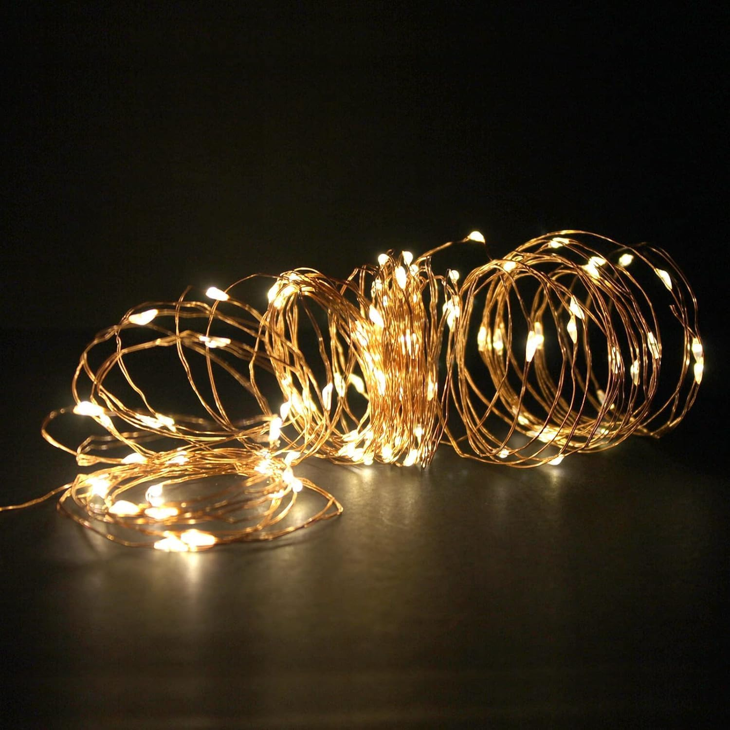 (2 Pack) Fairy Christmas LED String Light Battery Operated, 20M/66Ft/200Led Warm White Waterproof 3XAA Battery Case, Indoor Outdoor Lights for Xmas Tree Wedding, Halloween, Party, Garden Decoration image number 2