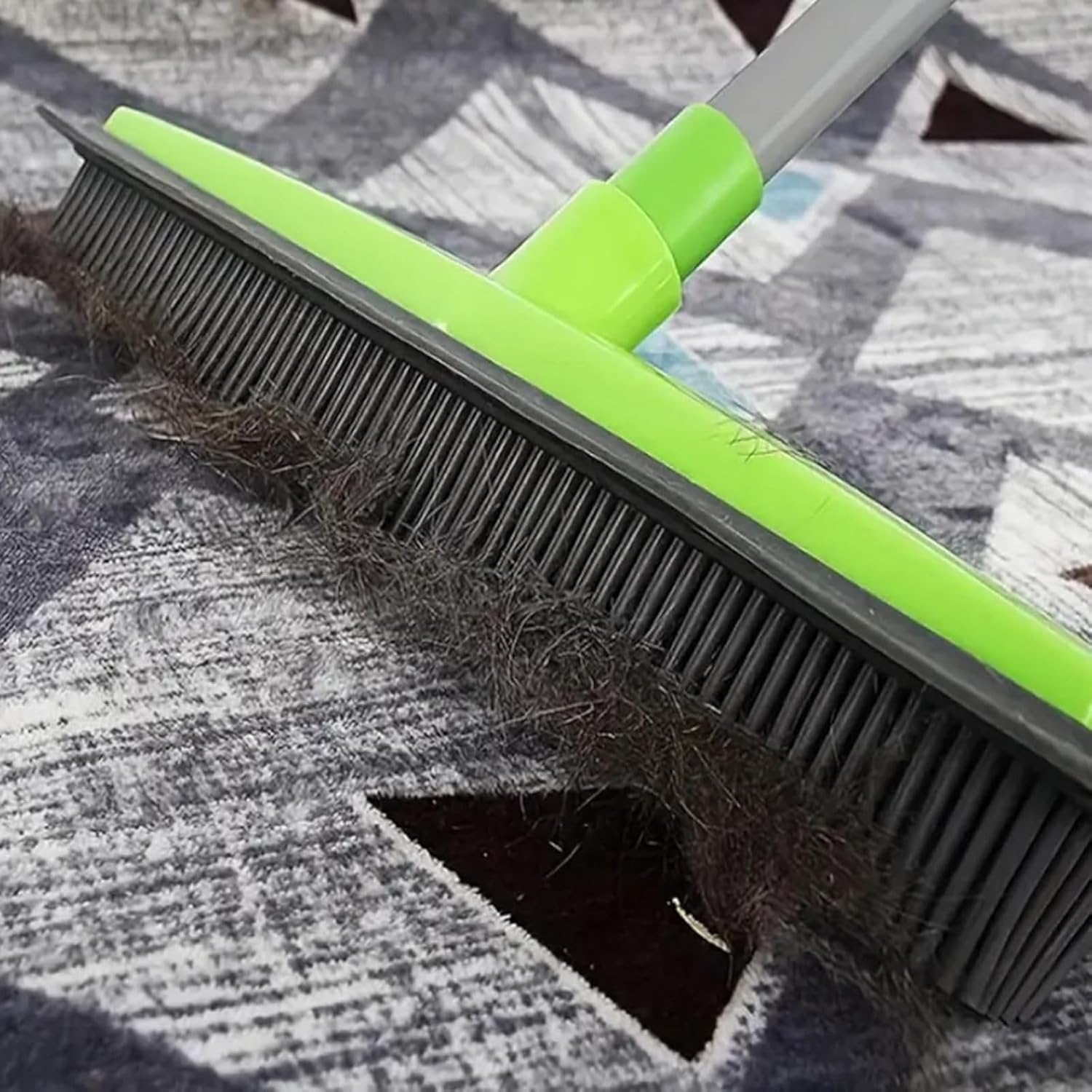 Petibo Pet Broom,Petibo Pet Hair Remover Broom,Petibopet Hair Removal Broom,Petibo Pet Fur Removal Broom,Pet Hair Removal Broom,Silicone Broom Pet Hair,Carpet Broom for Pet Hair (Black) - Blue image number 6