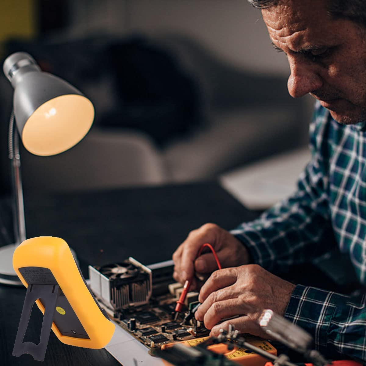 Digital Multimeter, Multi Meter Manual Ranging Includes Volt Meter Digital, Ammeter, Ohmmeter with Backlight LCD image number 1