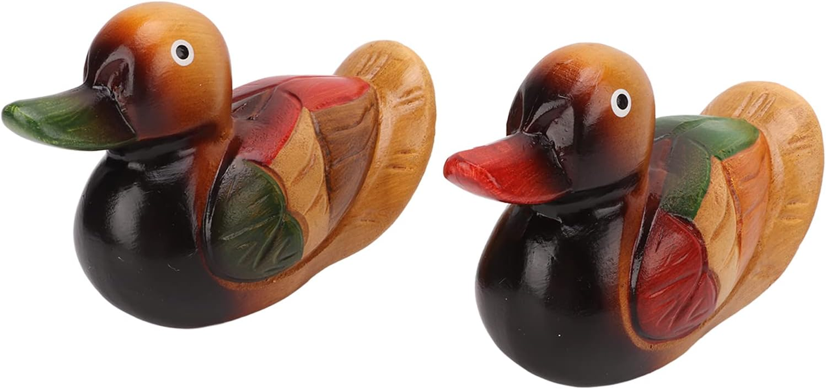 Mandarin Ducks Pair, 2Pcs Chinese Mandarin Ducks Feng Shui Figurine Statue Yuan Yang Love Birds Statue Couple Bird Decor Valentines Day Gifts, Feng Shui Home Dcor image number 1