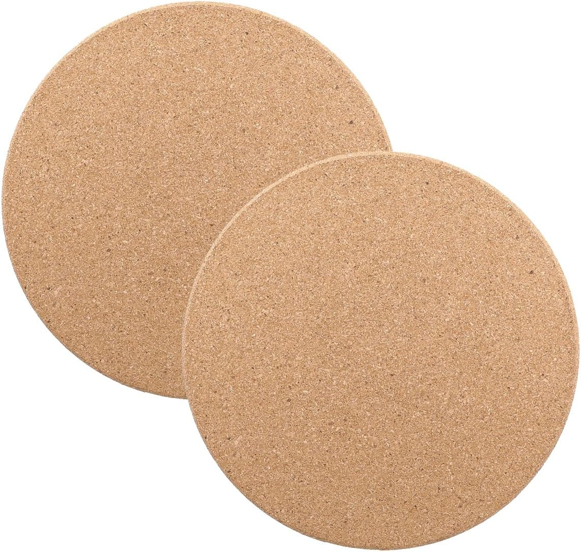 Tootoo 2/4/6PCS Natural Cork Trivets - 18CM round Heat Resistant Hot Pad Set for Kitchen Countertops, Dining Tables - Non-Slip, Eco-Friendly Pot Holders & Hot Plate Mats (6) image number 5