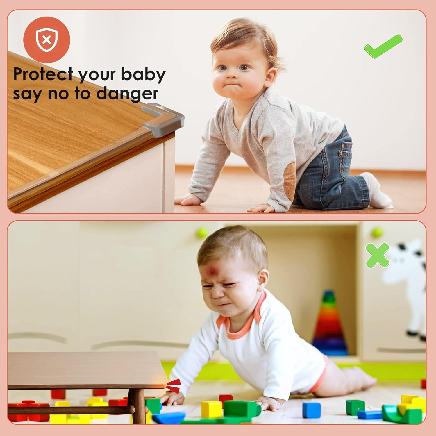 Edge Protector Strip Silicone 3M/9.8Ft Baby Safety Bumper Strip Transparent Table Edge Guard with Kids Proofing Safety Corner for Table Desk Furniture Cabinets Shelf Sharp Corner image number 2