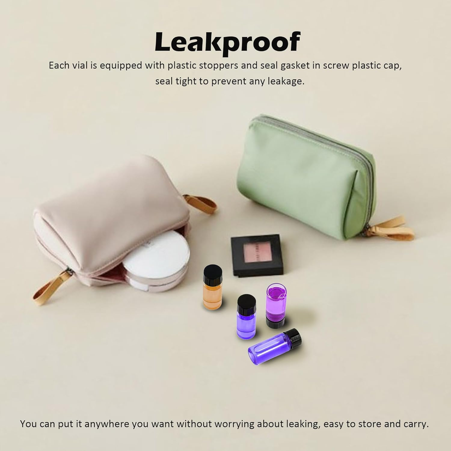 1St Choice Glass Vials, 1 Dram 4Ml, Pack of 12 - Storage Bottle with PE Gasket