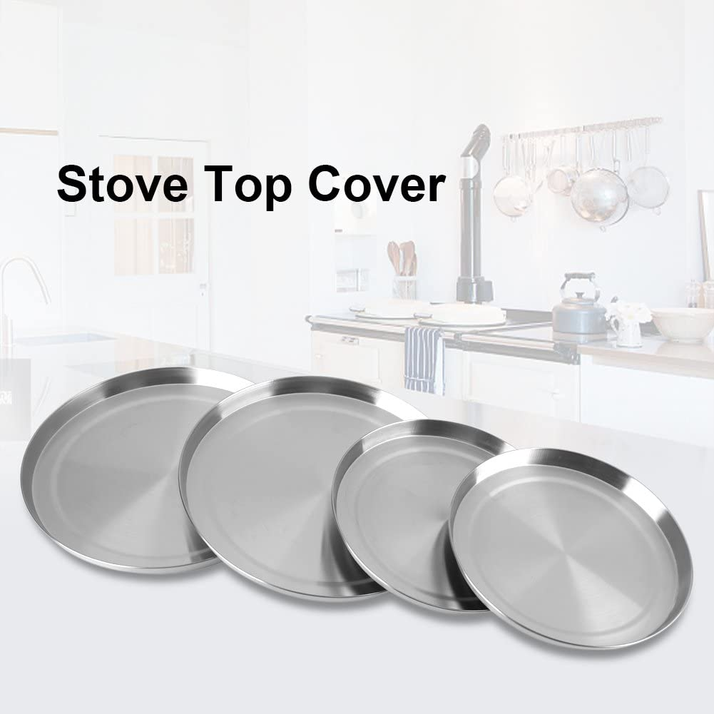 4Pcs/Set Stainless Steel Stove Burner Covers Kitchen Stove Top Burner Covers for Cooker Protection Decor image number 5