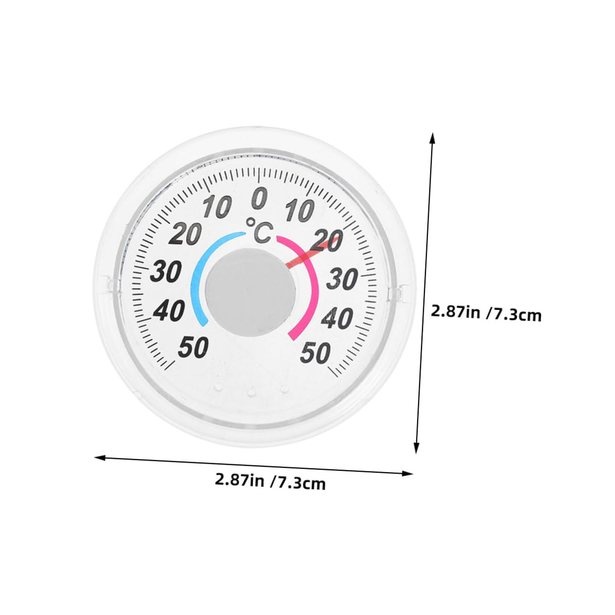 Portable Indoor Door Window Thermometer Analog Pointer Style Accurate Temperature Gauge Compact round Design for Home and Greenhouse Use image number 6