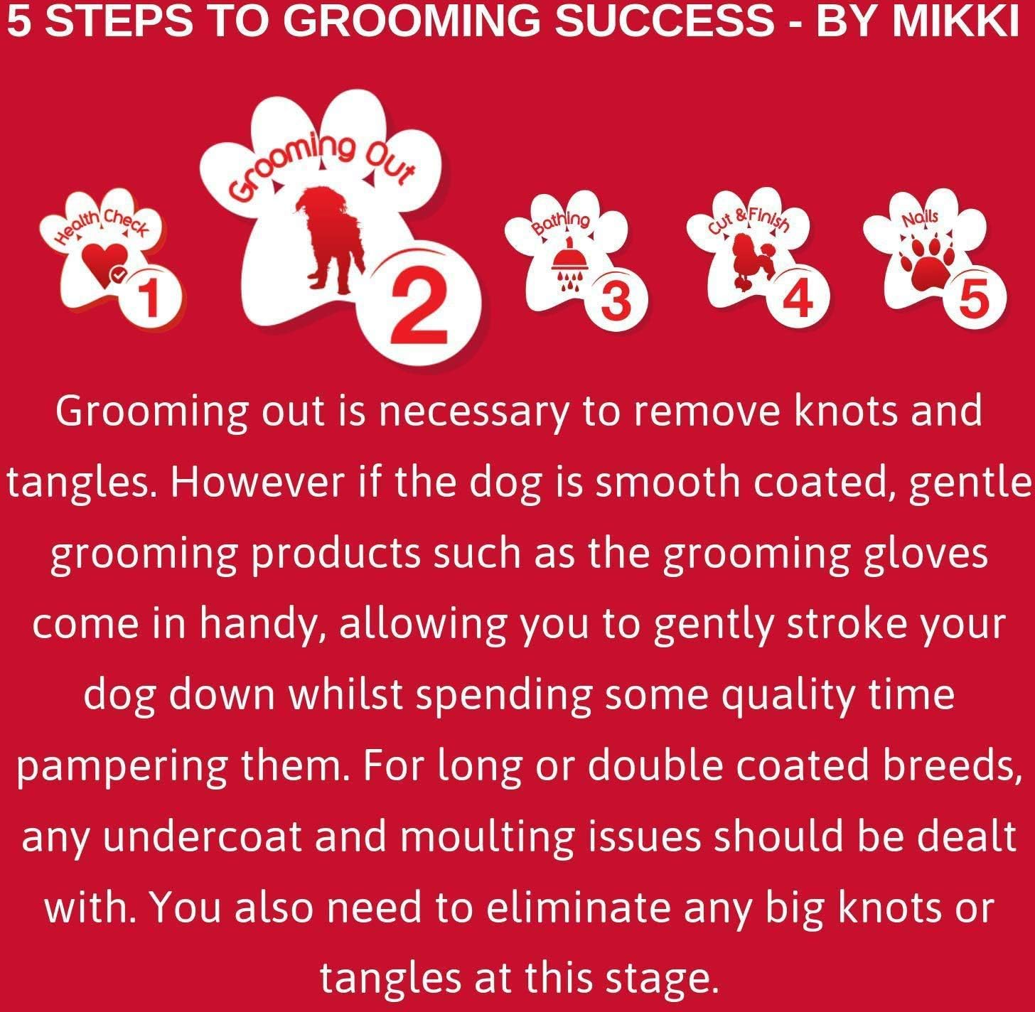 Mikki Dog, Puppy, Cat Matt Splitter - Dematting and Detangler Tool - Removes Knots and Matts image number 1