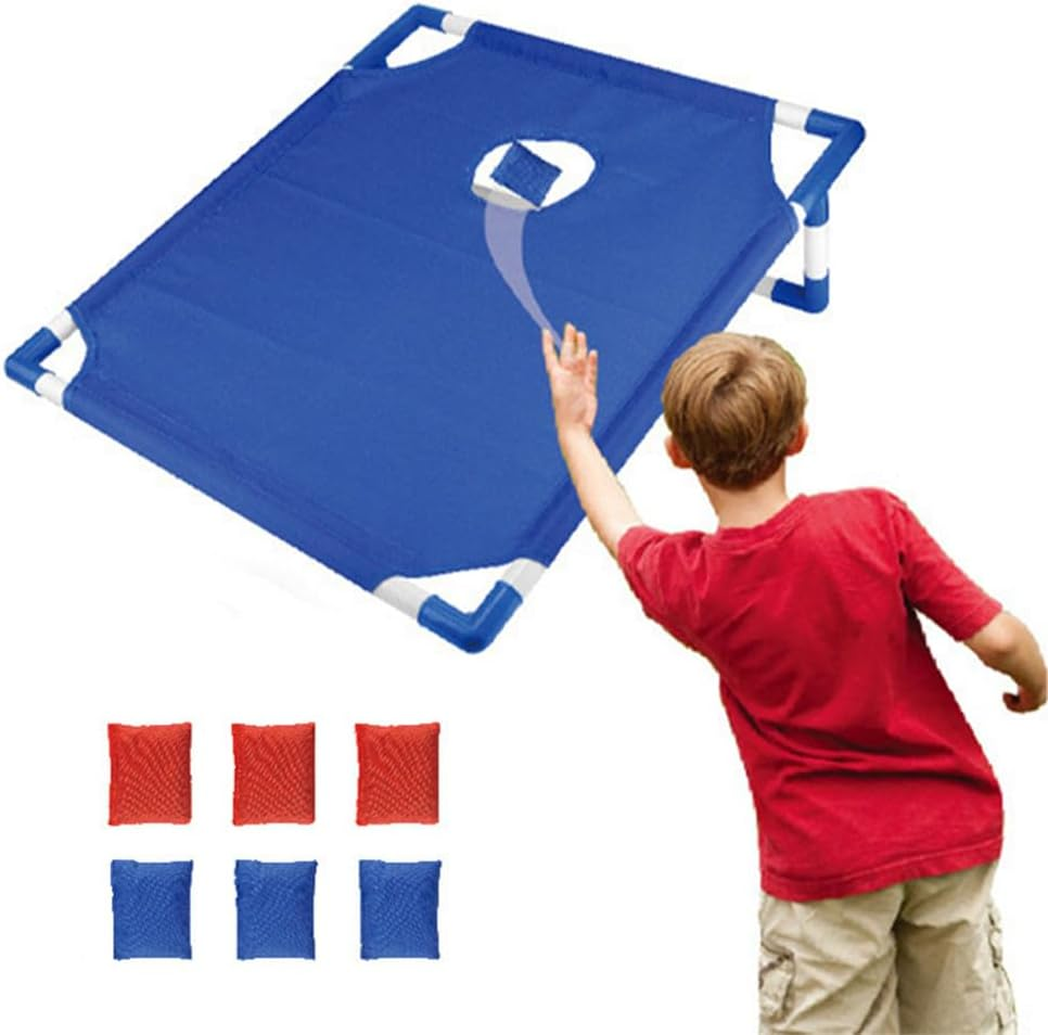 Portable Lightweight Outdoor Bean Bag Toss for Backyard, Camping -1 Corn Hole Board with 6 Bean Bags (Durable & Waterproof) image number 1