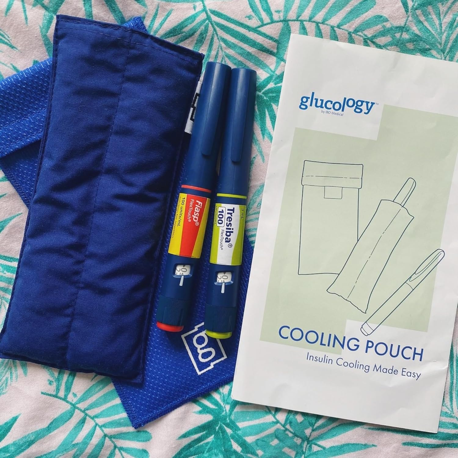 Glucology Insulin Cooling Pouch &ndash; Keeps Medication Cool for 36+ Hours, Stress-Free | Insulin Pen Cooler for Travel and Everyday Use | No Ice, No Batteries Required | 2 Pens Capacity | Black image number 2