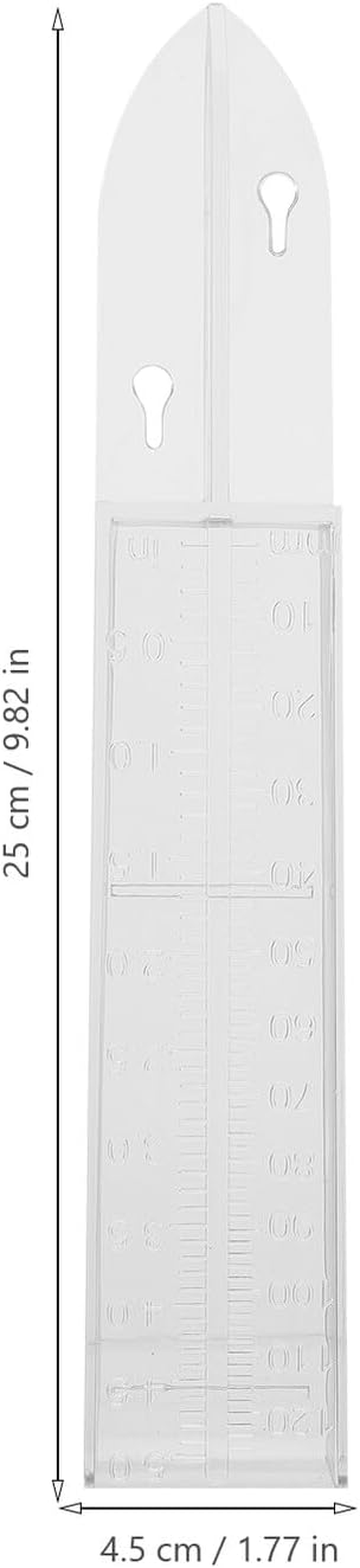 STAHAD Plastic Rain Gauge with Enlarged Scale for Outdoor Use and Practical Rainfall Measuring for Garden and Lawn Read High-Definition Numbers Simple Installation Rain Gauge Holder image number 6