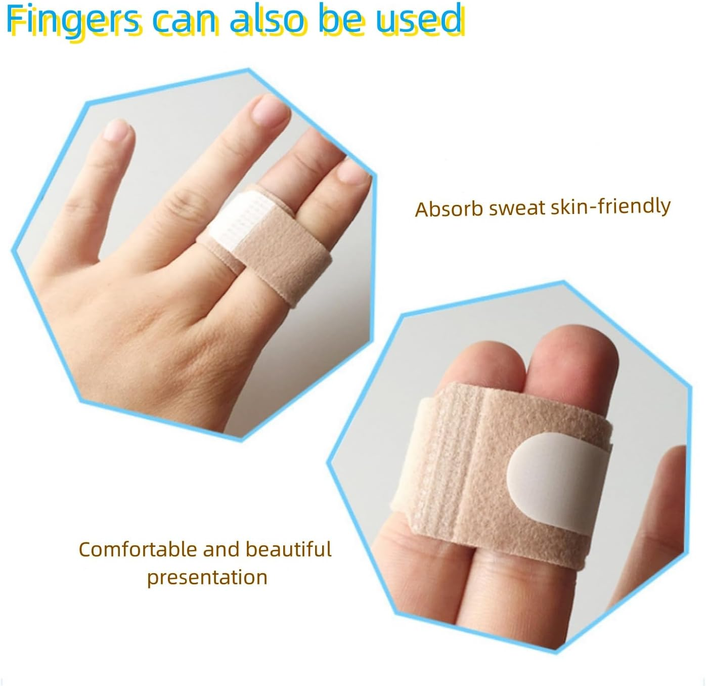 Fabric Hammer Toe Corrector, 10 Pack Toe Splints, Toe Corrector, Toe Wraps for Curled Toes, Crooked Toes and Hammer Toes image number 6