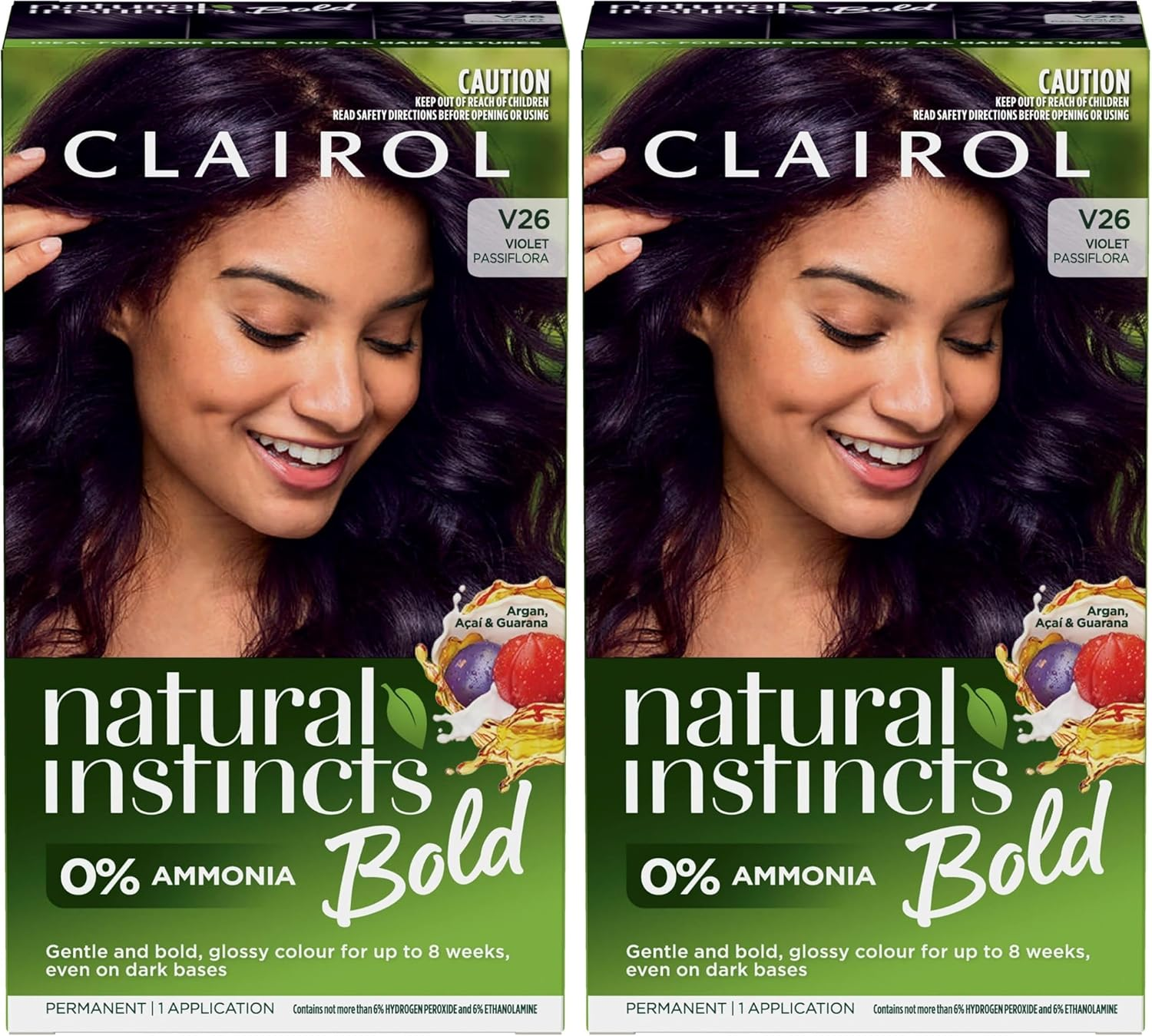 Clairol Natural Instincts Bold Violet Permanent Hair Colour, Ammonia Free, Bold, Natural, Gentle Hair Colour image number 4
