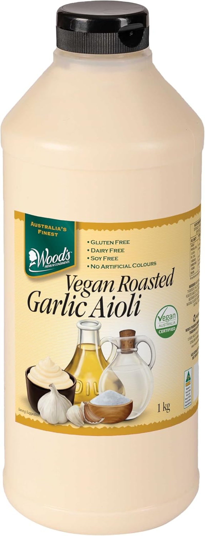 Wood'S Vegan Roasted Garlic Aioli 1 Kg