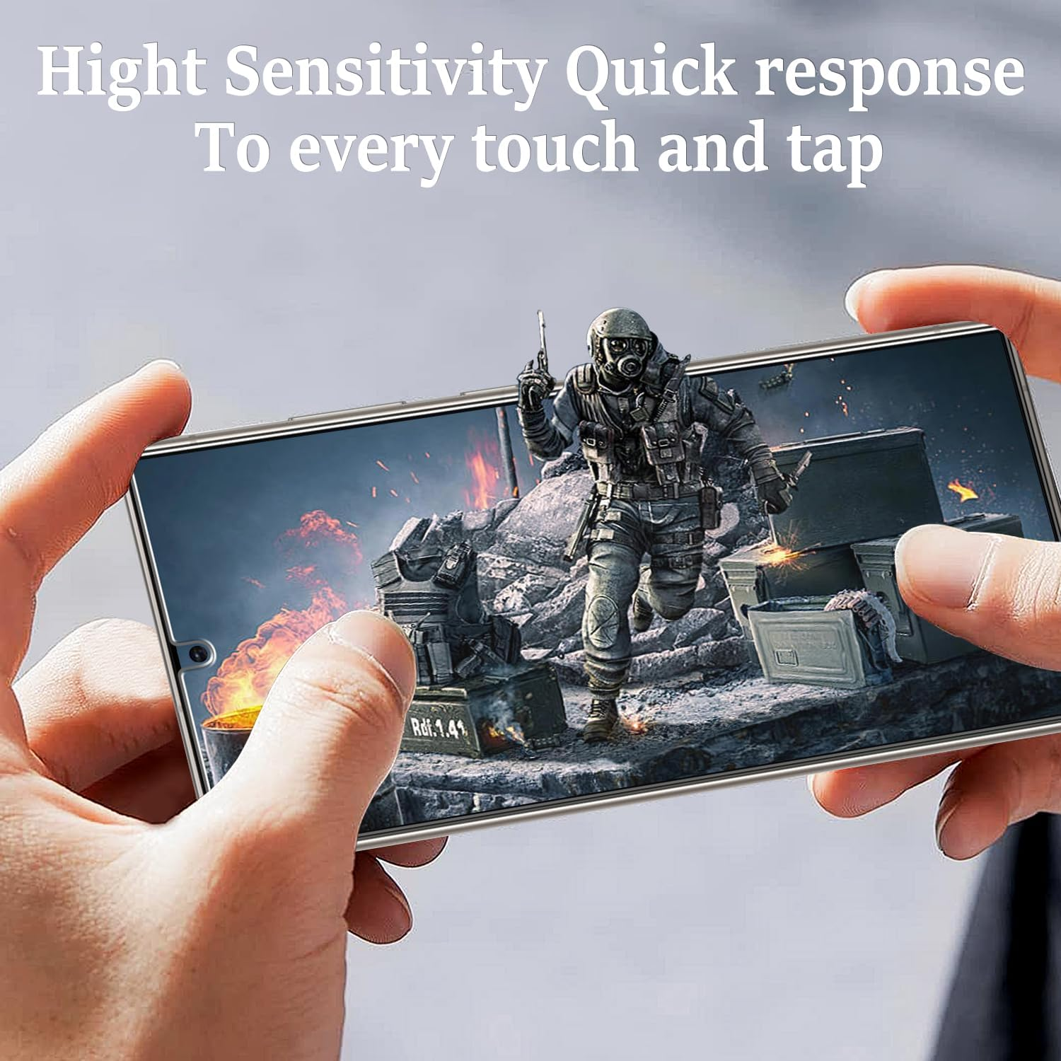 Pokolan 2+2 Pack Screen Protector for Samsung Galaxy S25 Ultra Tempered Glass, with Camera Lens Protector, 9H Hardness, No Bubbles, Anti-Scratch, Ultra Resistant image number 4