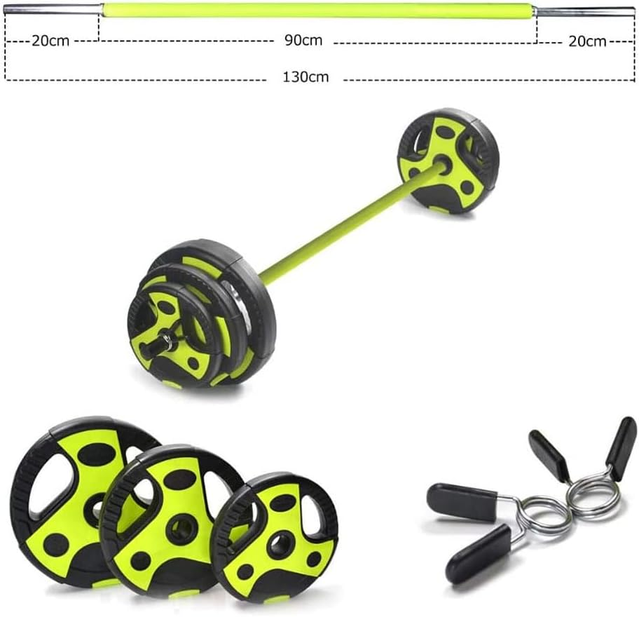 20Kg Aerobic Barbell Set Crossfit Barbell Pump Set Standard Barbell Weights Plates for Bodybuilding, Weightlifting, Fitness Sports Gym Equipment image number 3