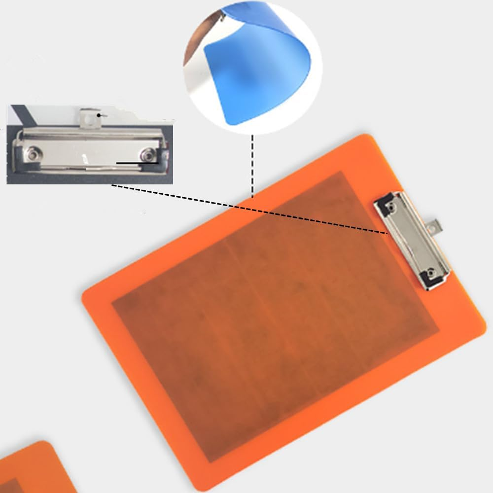 Loopunk 5 Pieces Mini Clipboard Small Clipboards, Plastic Colorful Cute Clipboard Memo Pocket Clip Boards for Shopping Lists, Scoresheet Clipboards for Restaurants, Offices (10 * 15Cm) image number 2