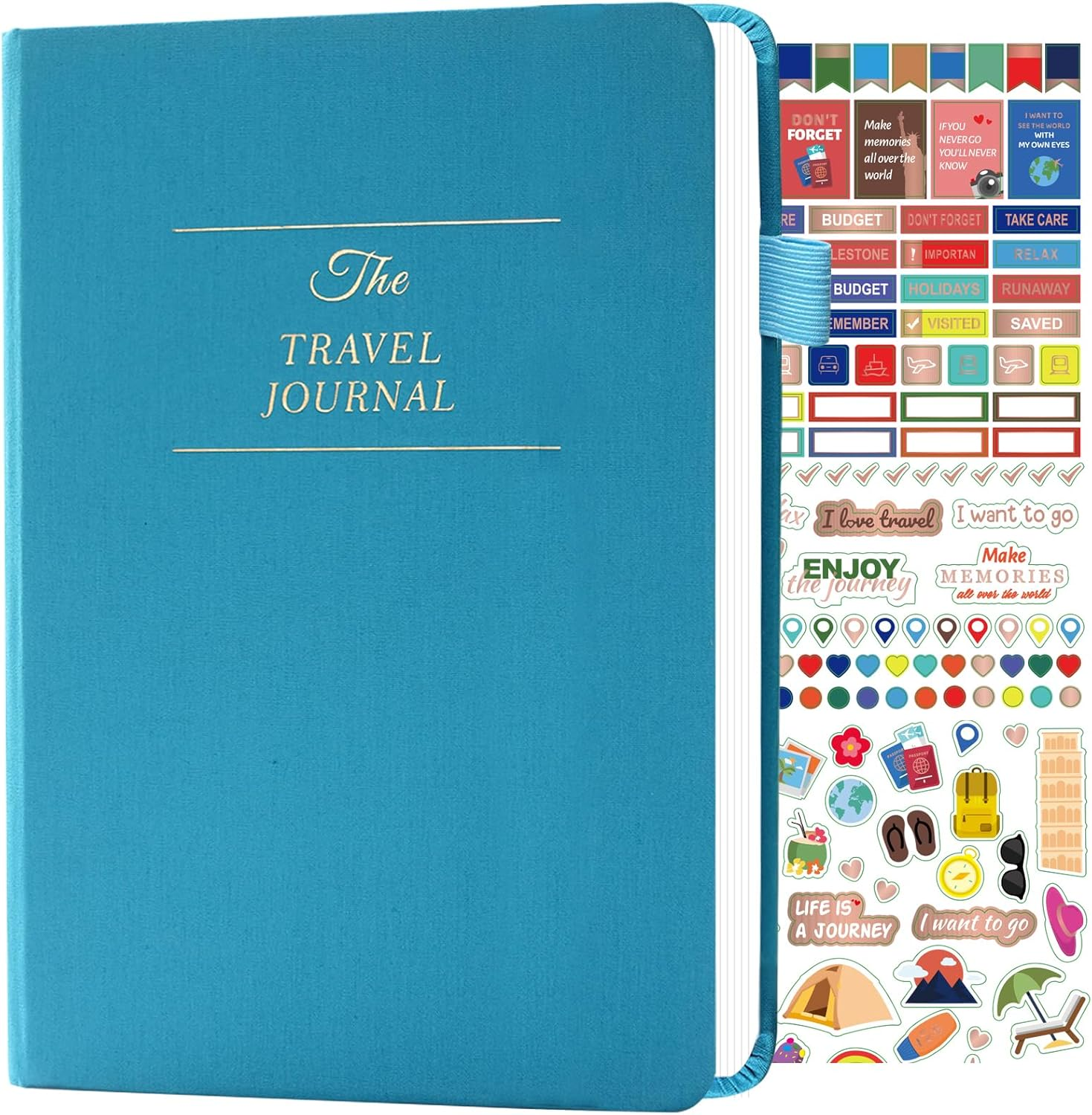Travel Essentials: Journal for Women & Men - Vacation Budget Planner Notebook for 6 Trips Organizer- Travel Scrapbook to Record Memories and Adventures - Gifts for Travelers, Green