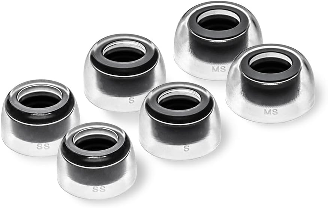 AZLA Sednaearfit Crystal for Bose Earbuds 3 Pair - Replacement Earbud Tips - Compatible with Bose Quietcomfort Ultra Earbuds, Bose QC Earbuds II (S Size Set) image number 3