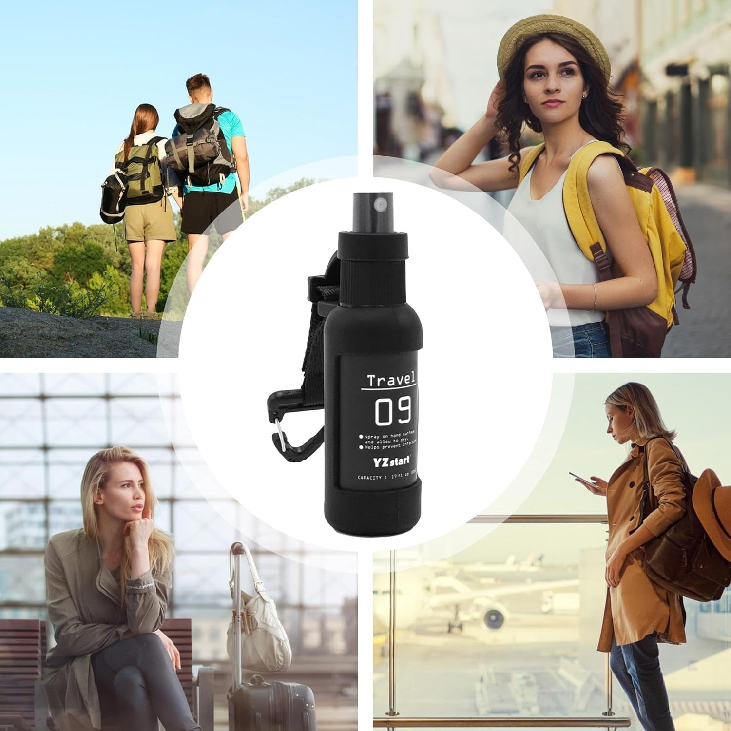 Acunny Empty Perfume Spray Bottles, Fine Mist Sprayer for Face - 50Ml Fine Mist Spray Bottle with Hook Rope,Refillable Bottle of Care image number 5