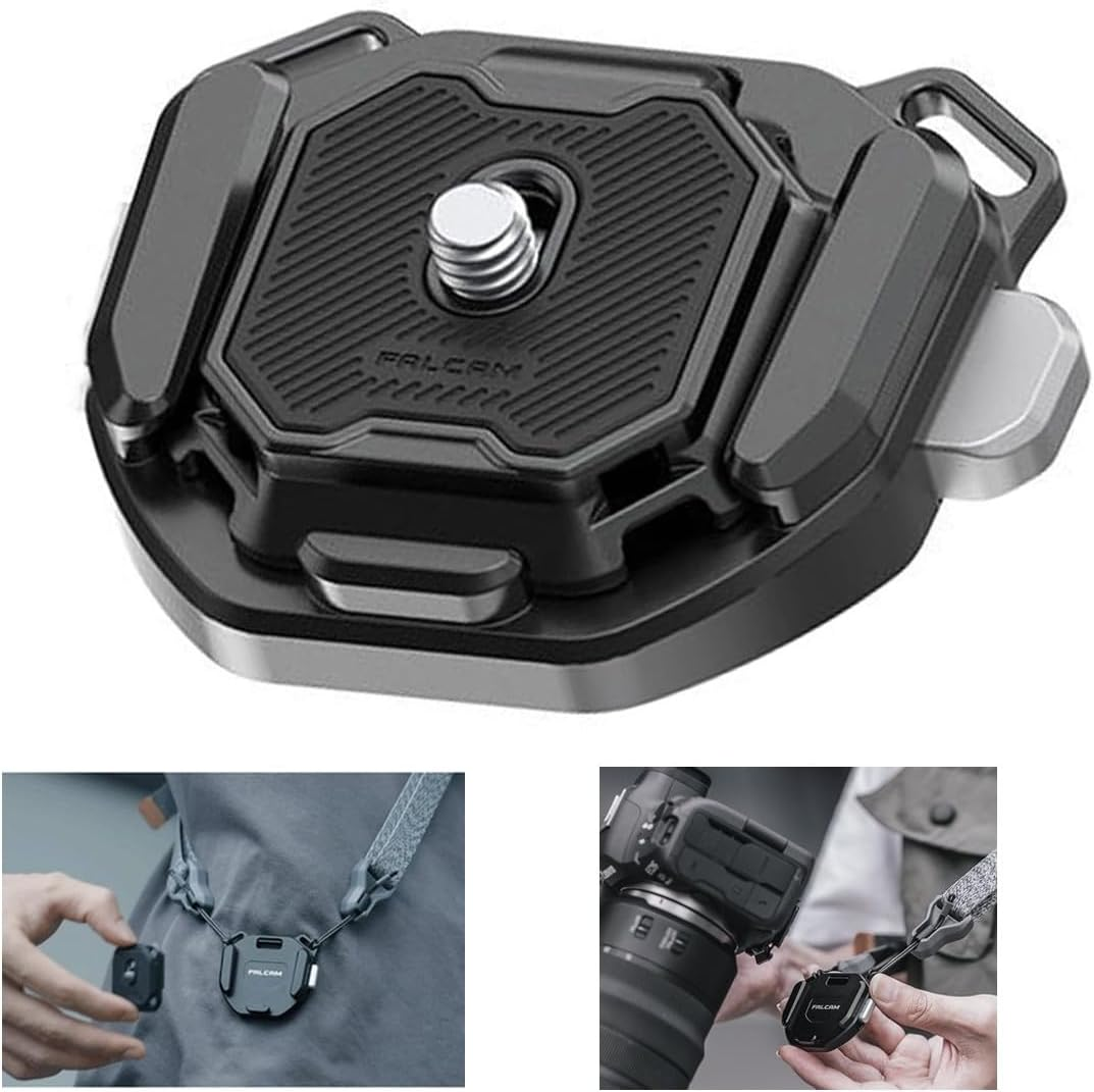 FALCAM F38 Quick Release Backpack Clip Mount with Plate Kit, Capture Camera Clip for Camera to Shoulder Strap -3142 V2 Upgraded image number 5