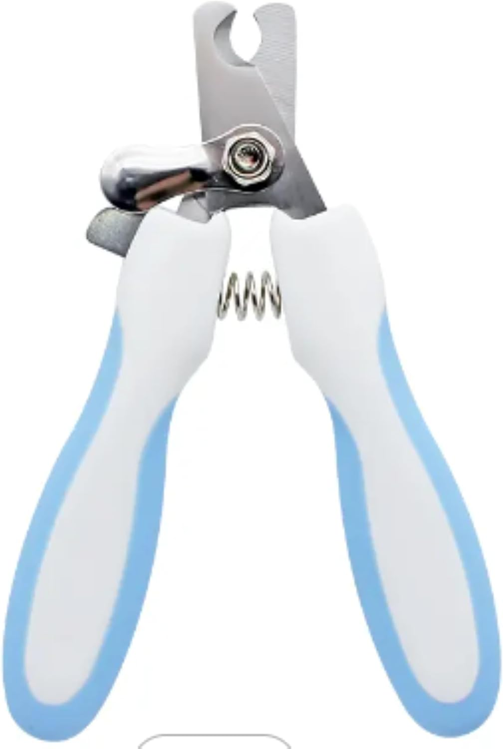 Pet Nail Clippers and Safety Guard to Avoid over Cutting Nails & Nail File (2 Piece Set), Sturdy Non Slip Handles & Sharp Blades Trimmers for All Small Large Dog Cat, Bird. Blue