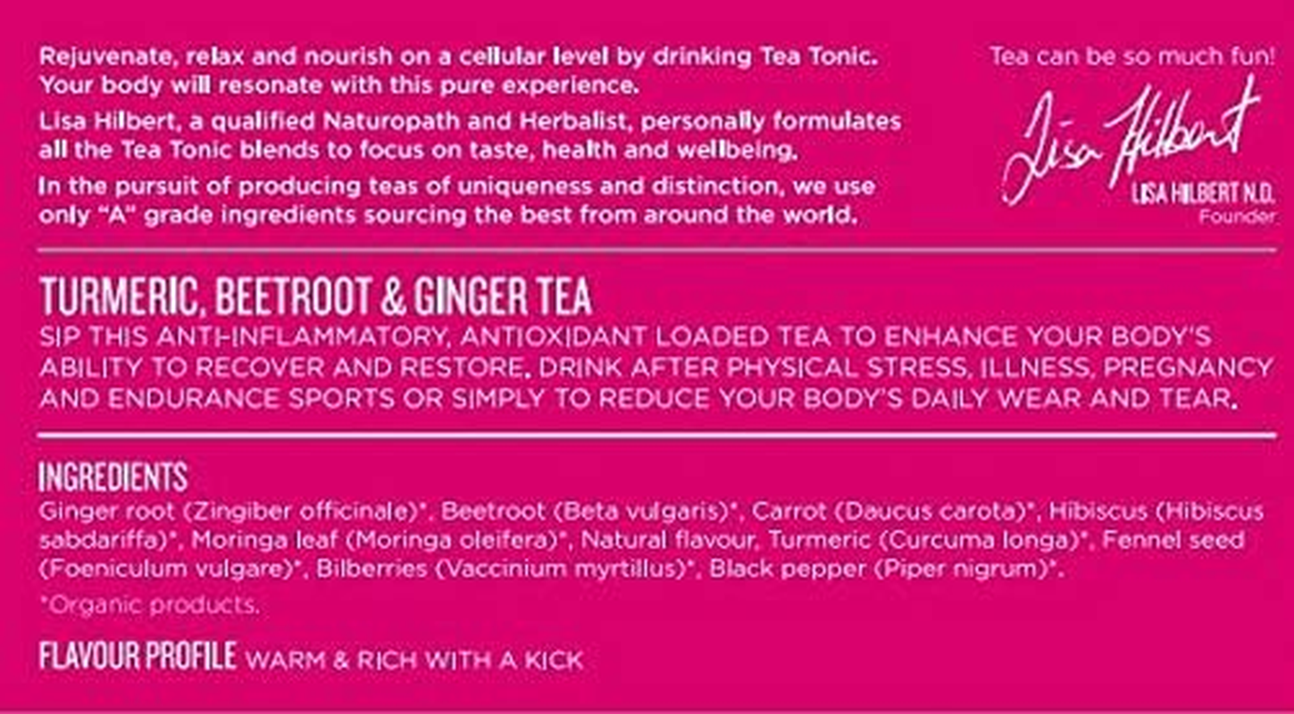 Turmeric, Beetroot & Ginger Tea Loose Leaf Caddy Tin image number 6