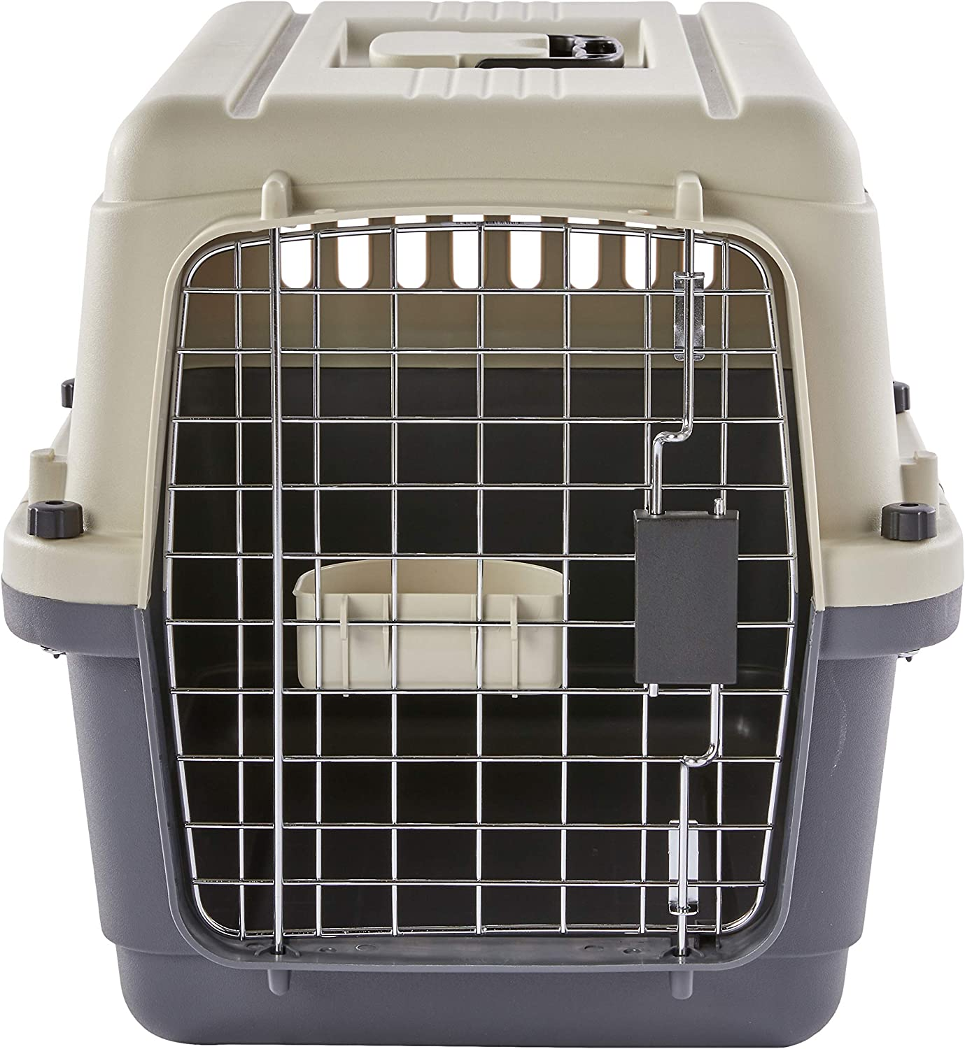 Playmate Air Traveller Small Dog Pet Carrier, White & Grey, 60 X 40 X 40Cm, Safe Air Travel, Car Trips, Vet Visits, Small Dog Breeds image number 2