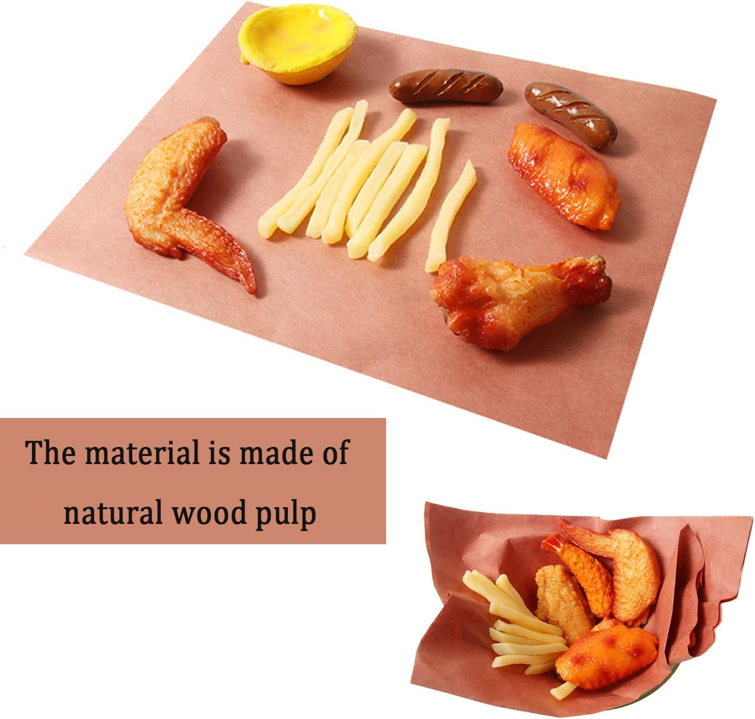 Pink Butcher Paper for Smoking Meat, 30Cm X 10M Roll for Smoking Briske, BBQ, Barbecue Meat Wrapping, Grilling - Uncoated, Unbleached, Unwaxed image number 1