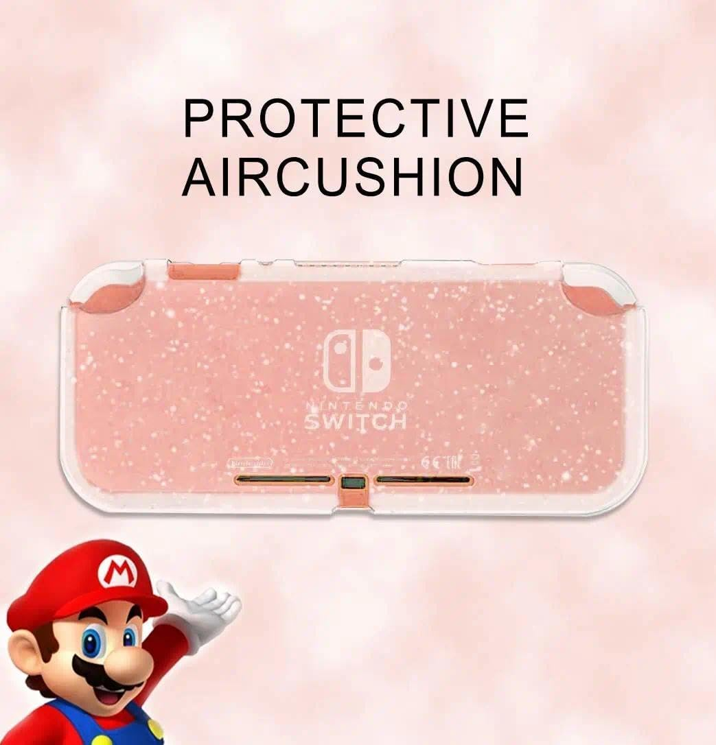 Unron Glitter TPU Protective Case for Nintendo Switch Lite, Shockproof and Anti-Scratch Cover with Liquid Crystal Design image number 5