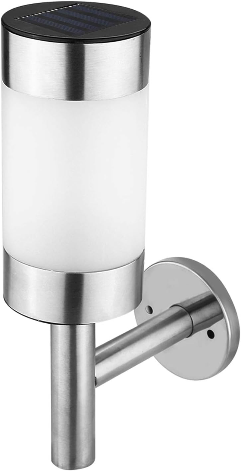 Solar Powered Landscape Spotlight 2 Pack Stainless Steel Waterproof Outdoor LED Light for Garden Yard Porch Driveway Walkway Pool Suitable for Pathway Garage Lawn Decoration image number 6