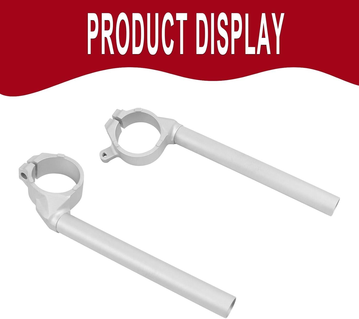 Aluminum Fork Clip-Ons Handle Bars Motorcycle Handlebars Clip on Replacement for YAMAHA YZF 600 R6 YZFR6 2006-2016 image number 3