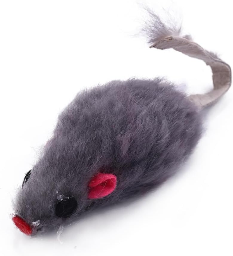 Real Rabbit Fur Mice Toys Pet Toy Children'S Toys 24-Pack