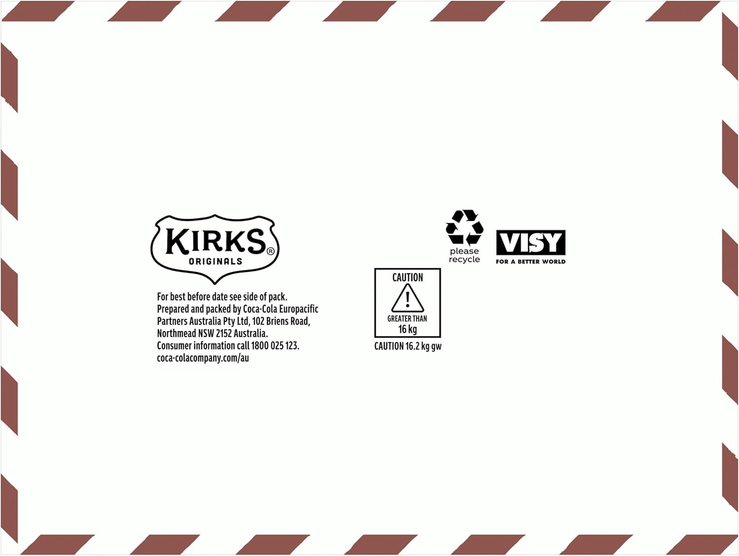 Kirks Dry Ginger Ale Soft Drink Multipack Bottles 12 X 1.25L