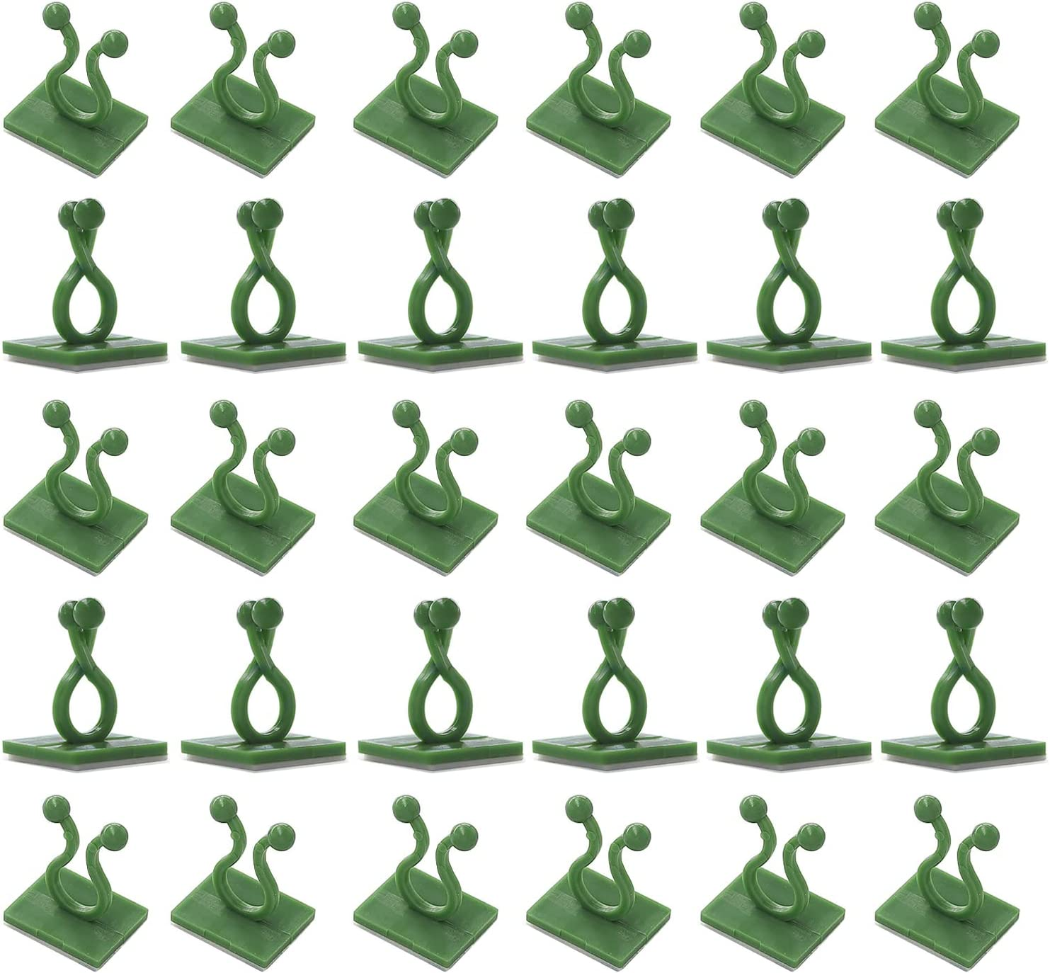 100 Pcs Plant Climbing Wall Fixture Clips, Self-Adhesive Vine Holder for Garden, Home, Cable Wire Fixing - Invisible Shape for Climbing Plants image number 4