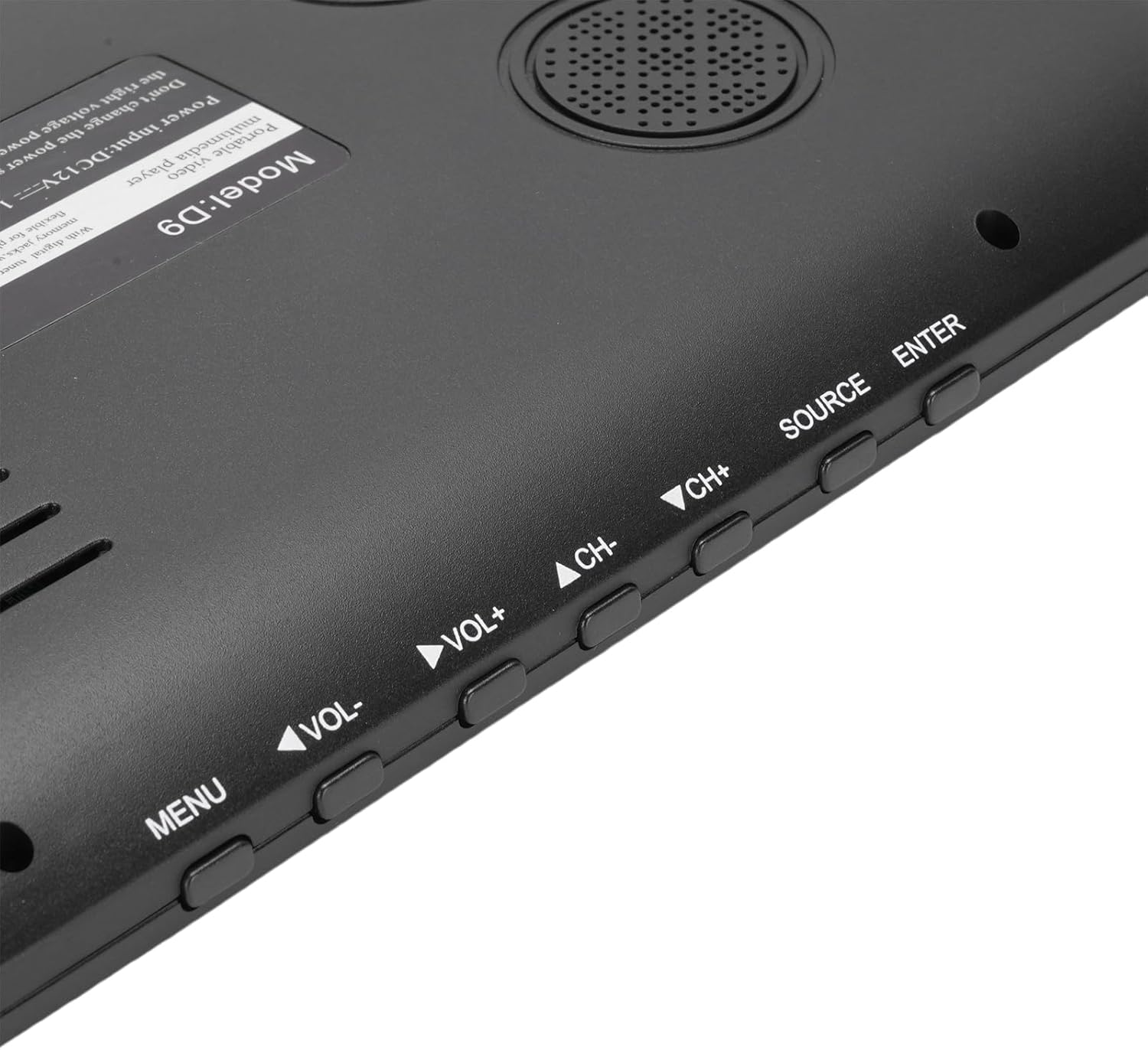 9-Inch Portable TV with Remote Control, 800X480 Resolution Color TFT-LED Display Monitor Rechargeable Digital TV, with Power Adapter & 12Volt Car Charge for Car Camping Kitchen image number 1