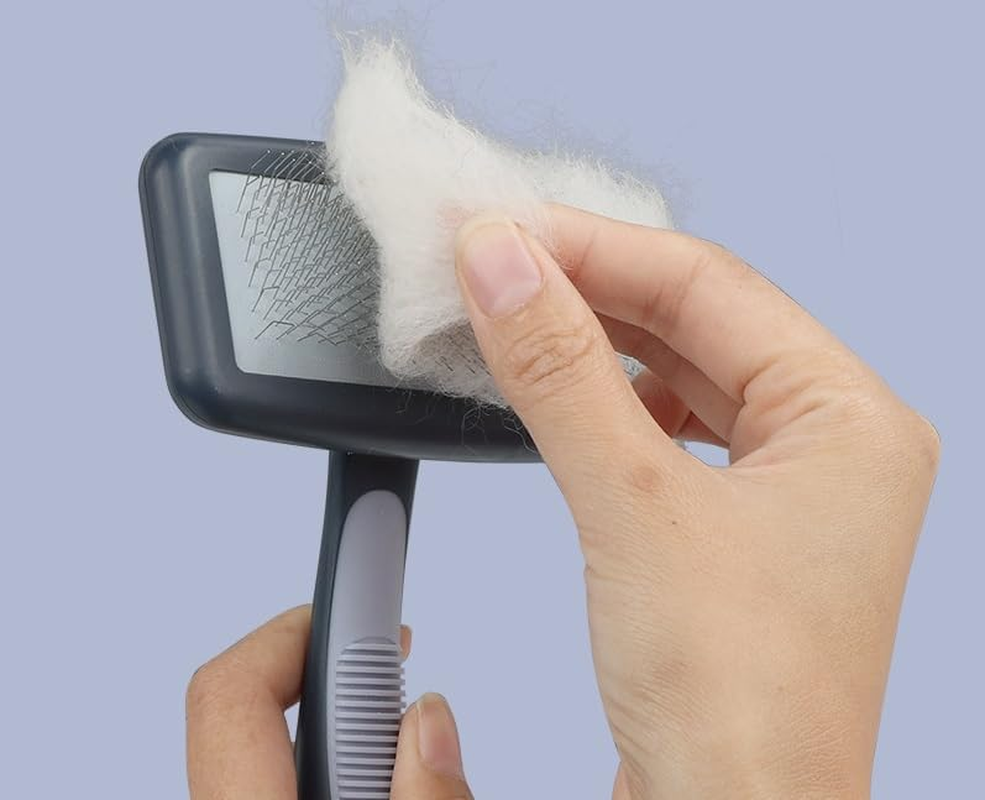 Poodle Brush for Grooming,Slicker Dog Brush for Goldendoodle,Dog Grooming Brush,Pet Dog Slicker Brush for Long Haired Dogs,Removes Loose Hair (Style 1, One Size) image number 4