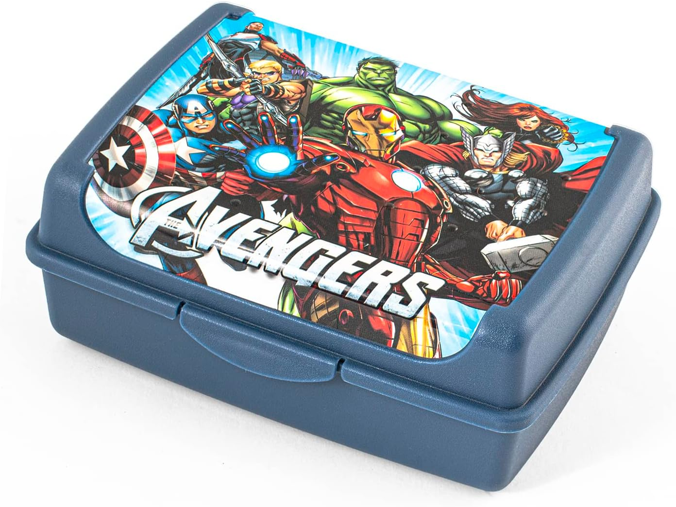 Home Avengers Evergreen Porta Pranzo Bimbo, Porta Merenda in Plastica, Lunch Box, BPA Free, 17X13Cm image number 1