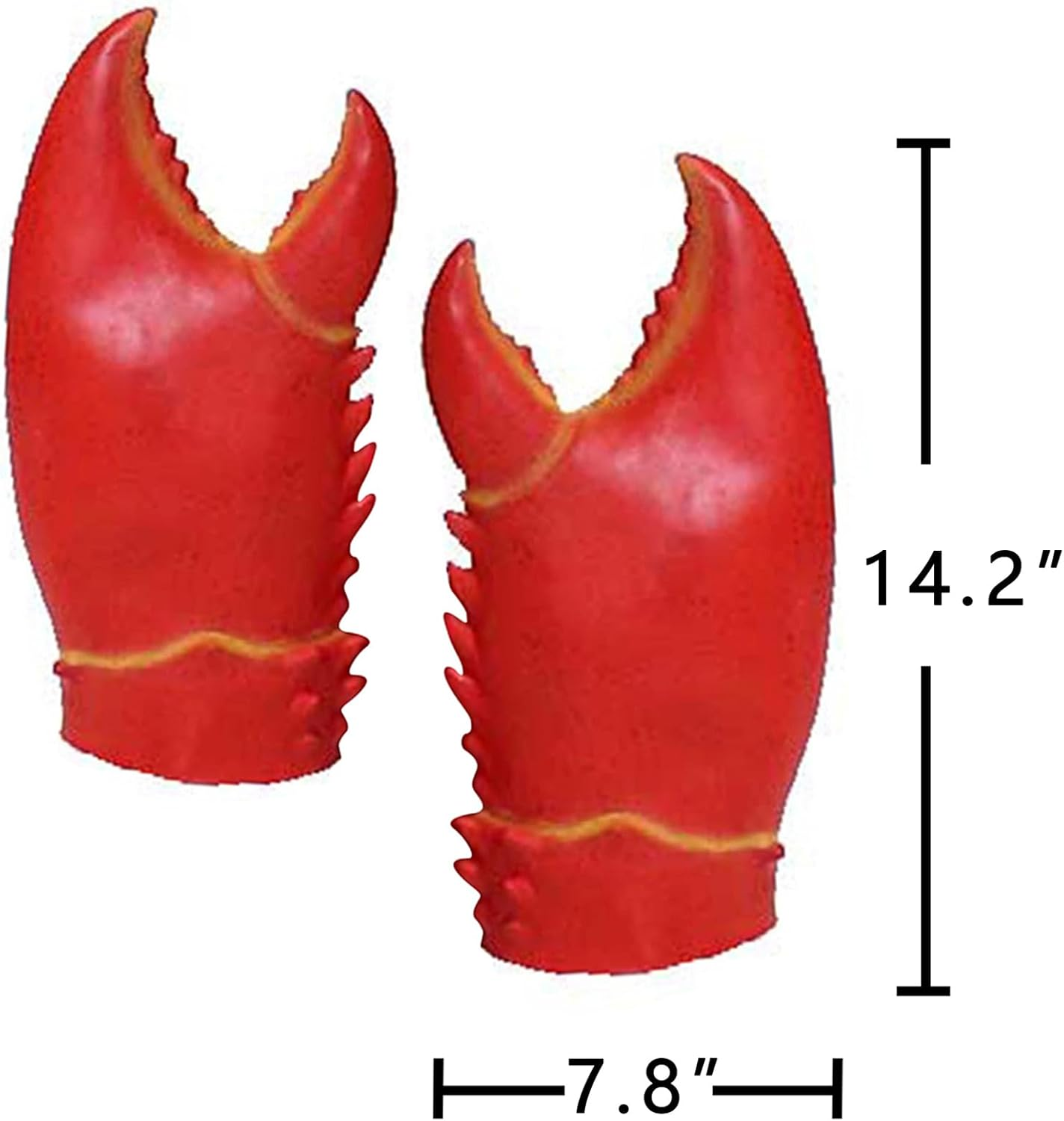 Crab Hat Set- Funny Party Hats Dress up Crazy Theme Party Roleplay Hats Set Novelty 3D Crab Hat for Unisex image number 5