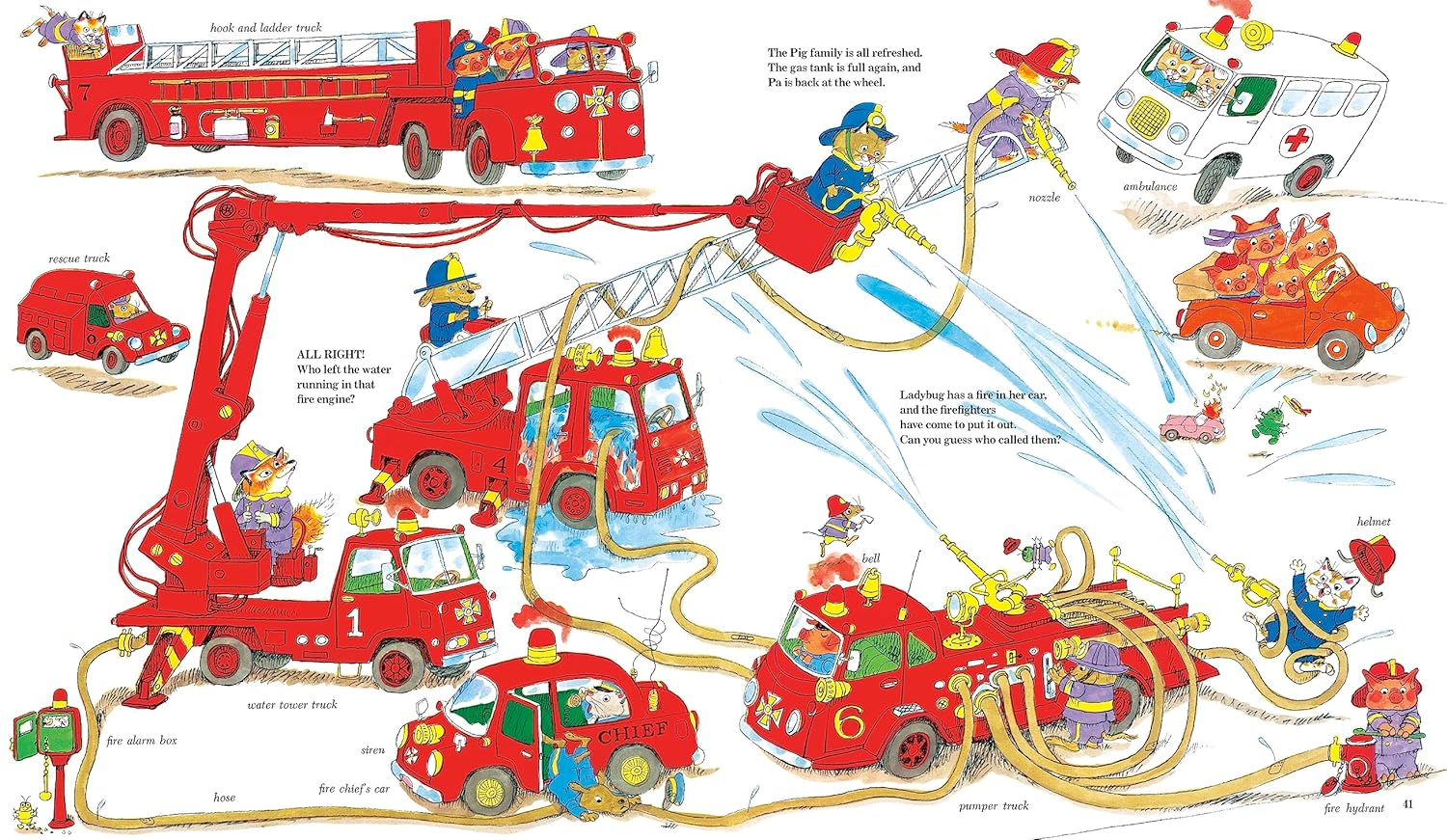 Richard Scarry'S Cars and Trucks and Things That Go: 50Th Anniversary Edition image number 1