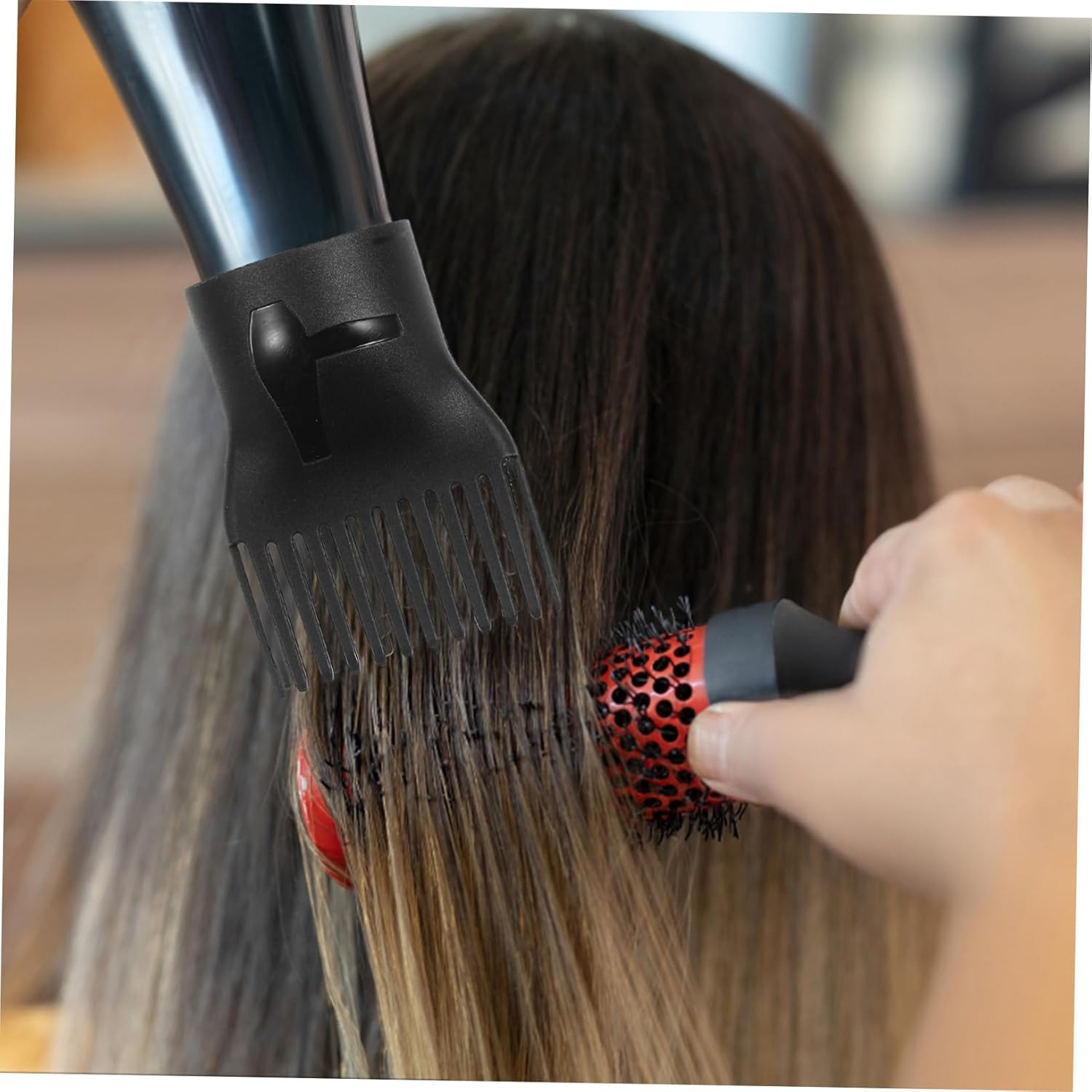 HEALEEP 2Pcs Hair Dryer Attachment Diffuser Narrow Concentrator Nozzle for Even Heat Distribution Versatile Styling Tool for All Hair Types image number 3