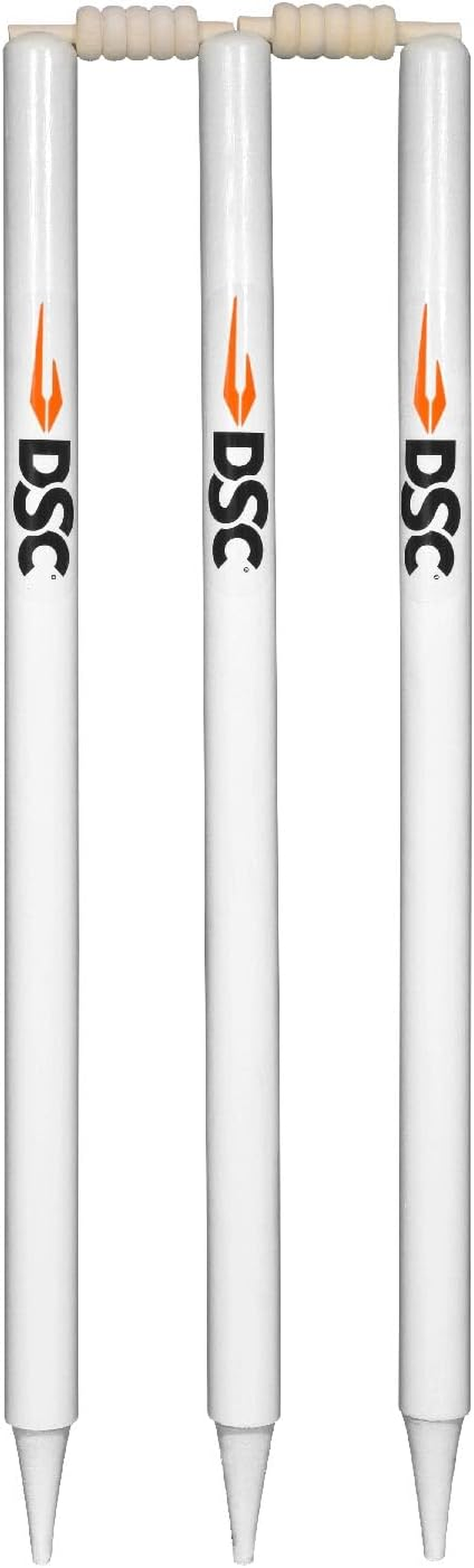 DSC Duco Finish Cricket Stumps Set with Bails | Wood | Size: Full image number 1