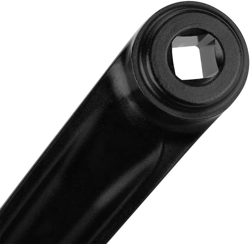 Bike Accessory, Lightweight Aluminium Alloy Bike Crank Arm Perfect Fit 170Mm Bike Crank Arm with Wide Compatibility for Various Bicycles for Replacement Parts(Black, Diamond Hole, 12) image number 1