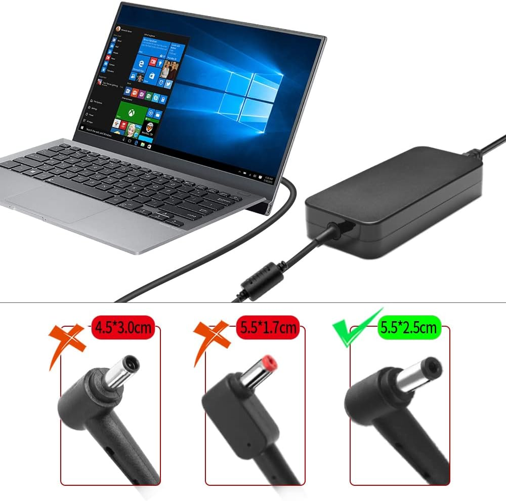 120W AC Charger Fit for Asus Rog G551 G550 GL551 GL552 GL771 G50 G51 G53 G55 GL550 ZX50 Vivobook N552 N705 N751 N752 N750 N550 N551 FX553 FX753 N580 N76 N73 N71 N56 N51 N46 K550 Laptop image number 2